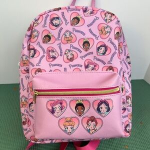 Anime Disney Princess Backpack - Pink